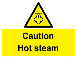 Caution Hot steam